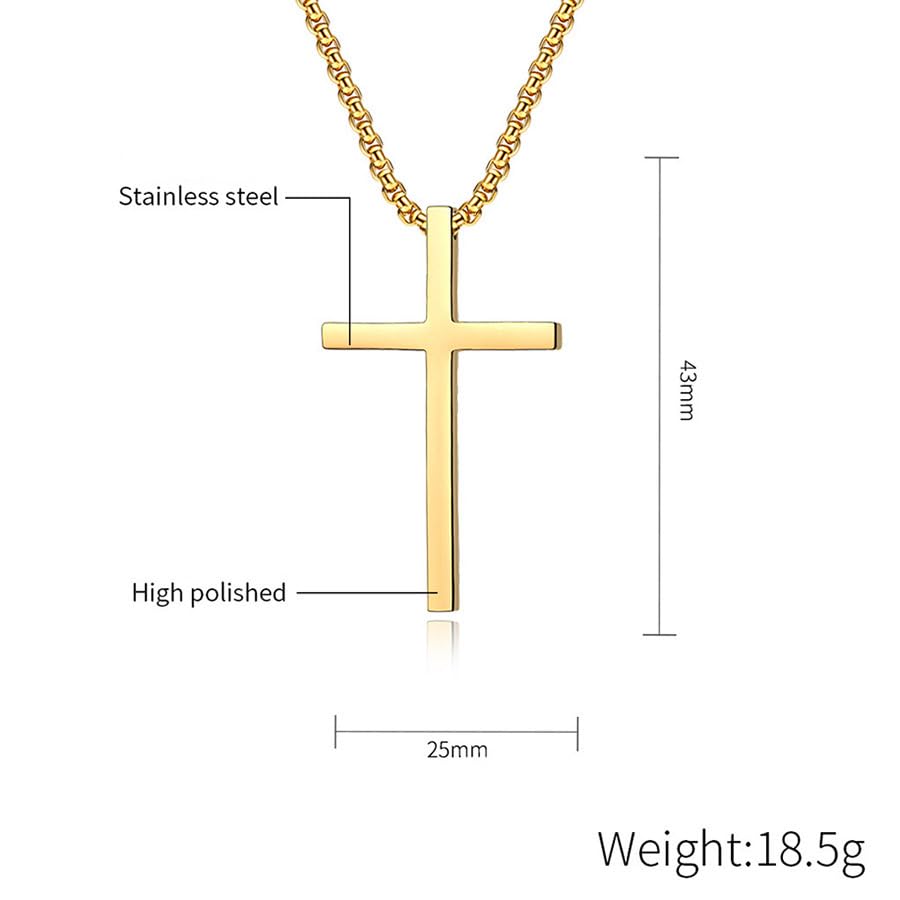 Exquisite Stainless Steel Cross Necklaces,A Perfect Blend of Gothic Style and Christian Faith, Suitable for Men and Women, Fashionable Accessories, Hypoallergenic Material - color: Silver02