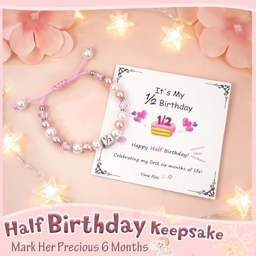 Sereney Birthday Gifts for Girls, 1-16 Year Old Girl Birthday Bracelet Gift - style: Half Bday