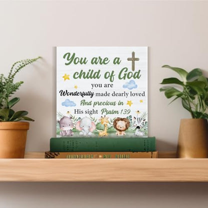Baptism Gifts for Girl Boy, Baptism Decor You Are a Child of God Wood Sign