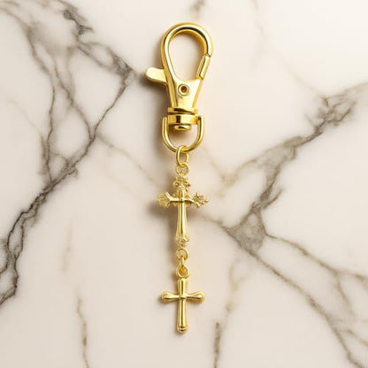 Cross Keychain – Cool Keychains Gifts for Christian, Baptism, Holidays, Keychains for Car Keys - color: Cross14