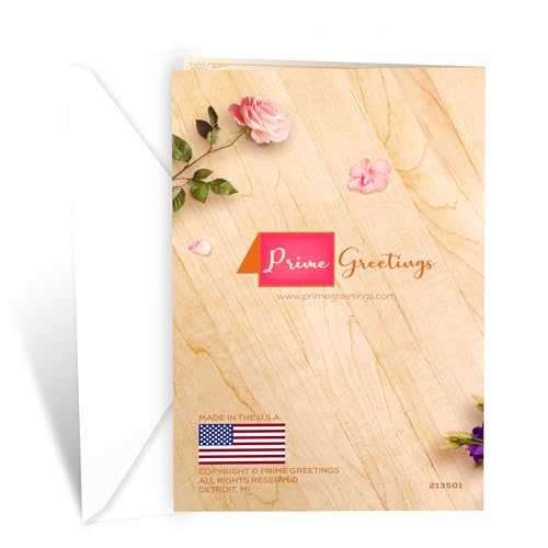 Prime Greetings Get Well Soon Card, Made in America, Thick Card Stock with Premium Envelope Packaged in a Reusable Presentation Mailer, Eco-Friendly, 5in x 7.75in
