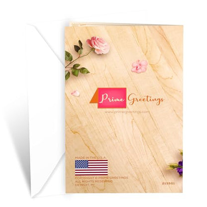 Prime Greetings Get Well Soon Card, Made in America, Thick Card Stock with Premium Envelope Packaged in a Reusable Presentation Mailer, Eco-Friendly, 5in x 7.75in