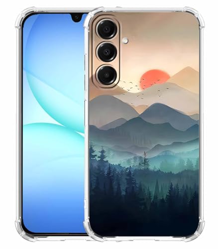 Mountain and Sunrise Case for Samsung Galaxy A17,Natural Scenery Painting,Unique Soft TPU Bumper Case,SA17 - color: Mountain and Sunrise, size: Samsung Galaxy A17