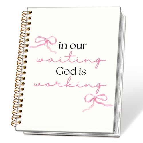 Coquette Preppy Bow Christian Spiral Notebook Journal, Bible Verse Scripture Journal for Women, Christian Religious Gifts for Women, Church Notes Notebooks, 5.5x8.3 Inch - color: 02-bible Verse Scripture
