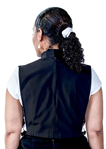 Ladies Clerical Tab Dickey (Black) (13" Neck, Black)