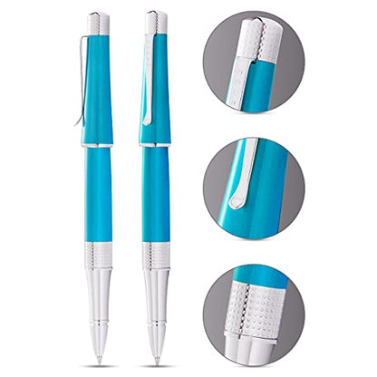 Cross Beverly Refillable Gel Ink Rollerball Pen, Medium Rollerball, Includes Premium Gift Box - Translucent Teal Lacquer - color: Translucent Teal Lacquer, style: Rollerball Pen
