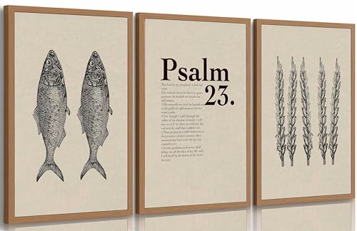 Suvinor 3 Pcs Jesus Feeds The 5000 Canvas Wall Art 16x24in Unframed - color: Poster, size: 24L" x 16W"