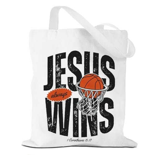 Tote Bag，Canvas Tote, Reusable Grocery Shopping Bag Aesthetic Shoulder Bag for Work, Beach, Camping 03 - color: Jesuswins