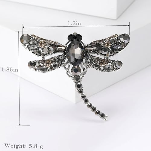 Brooch Pins For Women Fashion Elegant Brooches Lapel Badges Coat Sweater Scarves Shawl Dress Accessory Wedding Party Prom Jewelry - color: Grey