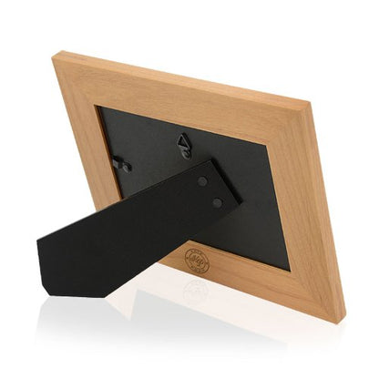 KATE POSH - Godfather Engraved Natural Wood Picture Frame, Cross Decor, Baptism & Thank You Gift (4" x 6" Horizontal) - size: 4x6 Horizontal (Godfather)