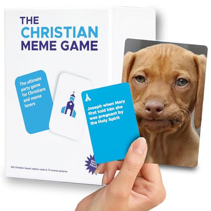for Family Fun– Clean, Hilarious Bible Game with 75 Memes & 360 Faith-Based Captions – Family Meme Game, Christian Gift for Teens & Adults 10+, & Youth Group Bible Card Game