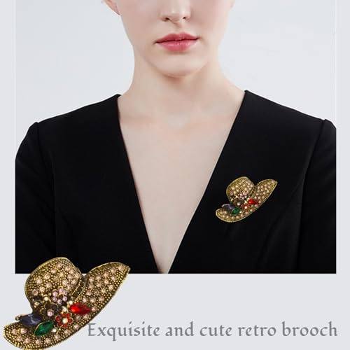 Brooch Pins For Women Fashion Elegant Brooches Lapel Badges Coat Sweater Scarves Shawl Dress Accessory Wedding Party Prom Jewelry - color: Golden-D