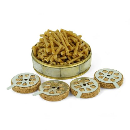 Wicks and Cork Floats for Orthodox Vigil Oil Lamps - Beeswax and Paraffin Wicks for Floating Candles, for Home or Church Use (Beeswax)