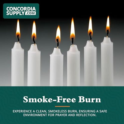 Concordia Supply 4.25" x 1/2" White Candlelight Vigil Candles, Box of 1000 - size: 4.25 inches, style: 1000ct