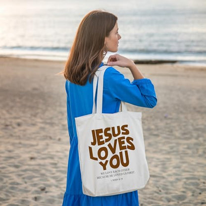Bible Bags for Women, Christian Tote Bag, Gifts for Christian Women - color: Purple