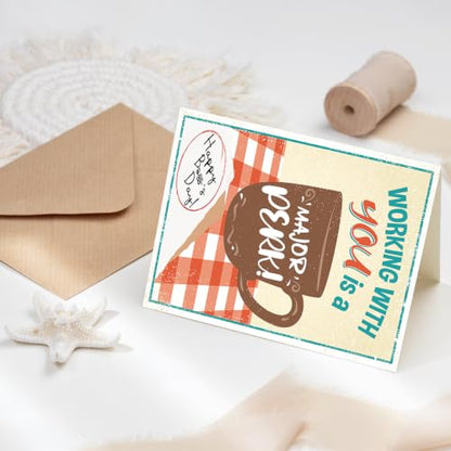 Funny Boss Day Card Gifts, Boss's Day Gifts for Women Men - color: BK-141