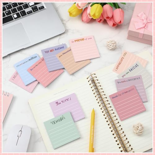 Yinder 24 Pcs Inspirational Sticky Notes Gifts, Appreciation, Aesthetics - color: Aesthetics, size: Appreciation