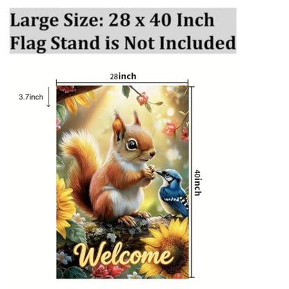 Large House Flag Spring Summer Garden Flag 28 x 40 Double Sided - color: Spring-28 x 40"