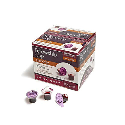 Broadman Pre-filled Communion Fellowship Cup, Juice Only, 200 Count and Gluten Free Bread, 200 Count Value Bundle
