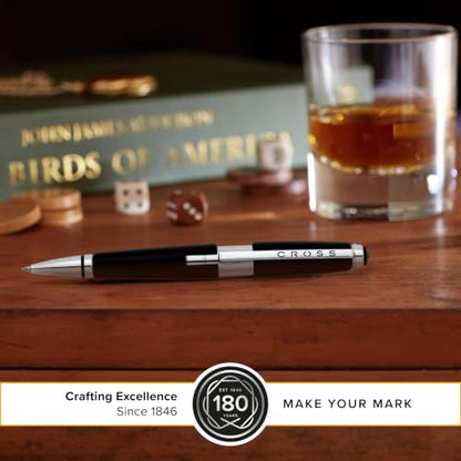 Cross Edge Jet Black Gel Rollerball Pen, Medium Point, Black Ink - color: Jet Black