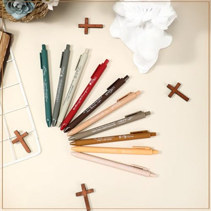Sayglossy 50 Pcs Christian Pen, Religious Pen Gift, Classic, English - color: Christmas Color, style: English