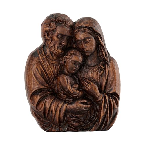 bgcarpenter Wooden Holy Family Statue Catholic Wall Decor with Hook-8 Inch - color: Holy Family, size: 8 Inch