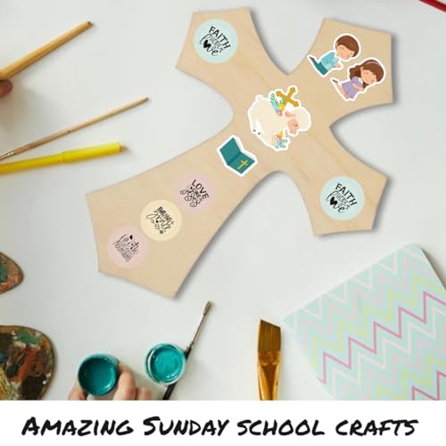 600PCS Religious Christian Stickers for Kids, Sunday School & Easter Crafts