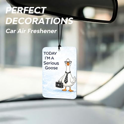Funny Animal Car Air Freshener 4 Pack,Angry Duck,Serious Goose,Lazy Sloth,Fearless Sheep Hanging Scented Fresheners for Cars Mirror,Cute Meme Car Air Fresheners for Closet Books,Gag and Novelty Gift - color: 4 Moods