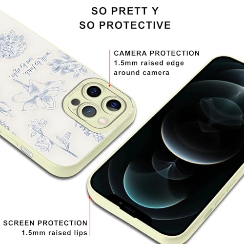 2 Pack Christian Jesus Bible Verses Flower Phone Case for iPhone 12 Pro Max Case Floral Pattern Shockproof Soft Protective for Women Men Phone Cover Funda for iPhone 12 Pro Max 6.7 Inch - color: Aesthetics, size: for iPhone 12 Pro Max