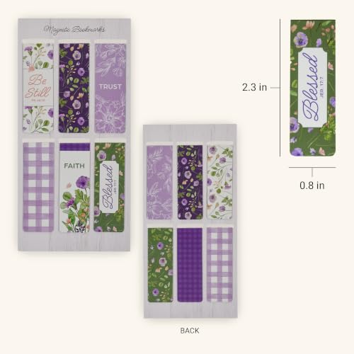 Christian Art Gifts Colorful Magnetic Scripture Bookmark Set for Women - color: Be Still