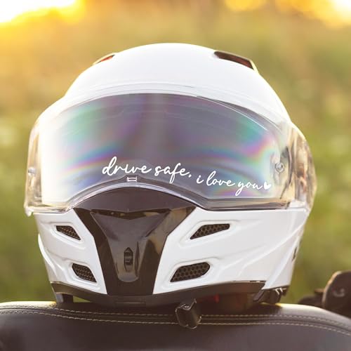Drive Safe I Love You Mirror Stickers, 3Pcs Car Decals for Women(White) - color: White Drive Safe I Love You
