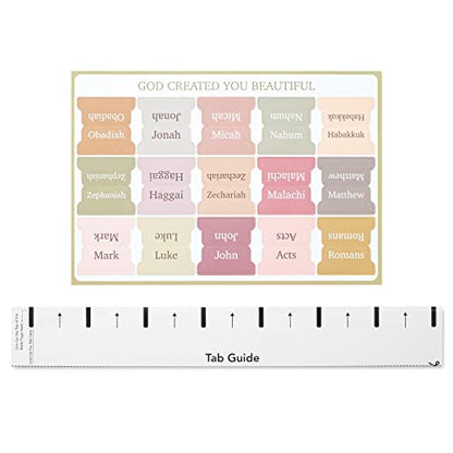 Mr. Pen- Bible Tabs, 75 Boho Theme Laminated Tabs for Women and Men - color: Boho