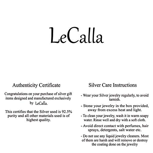 LeCalla 925 Sterling Silver Long Drop Earrings for Women | Lightweight Long Tassel Chain Threader Drop Dangle Earring for Women - color: Teardrop Threader