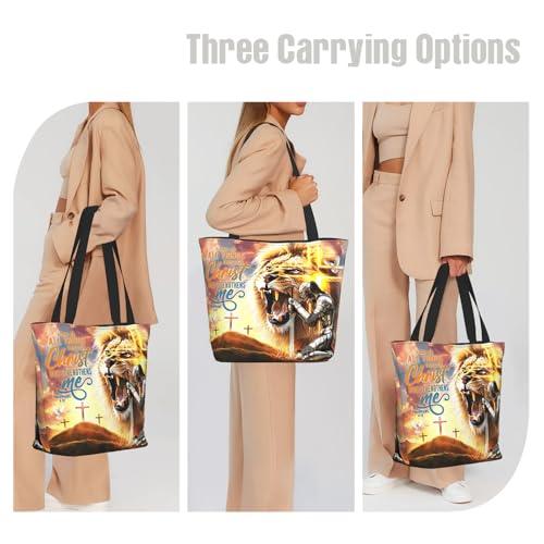 Bible Tote Bags for Women Christian Gifts Religious Church Shoulder Bag - color: Bible-33