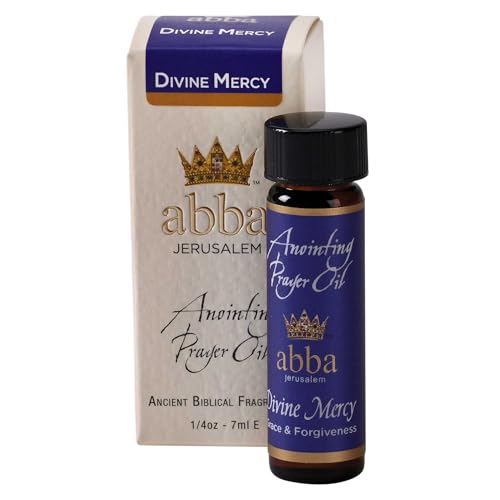 Dicksons Abba Jerusalem Anointing Prayer Oil, Scented Biblical Oil for Prayer, Worship, Home Devotion and Blessing .25 Ounce Divine Mercy Grace and Forgiveness