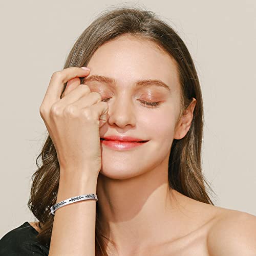 TONY & SANDY Cuff Bracelets for Women Teen Girls Best Friend Sister Mom Daughter Granddaughter Easter Birthday Mother's Day Christmas Stocking Stuffers for Teen Girls Women Jewelry - style: 1 - Sister Gifts - A sister is god's way of making sure we never