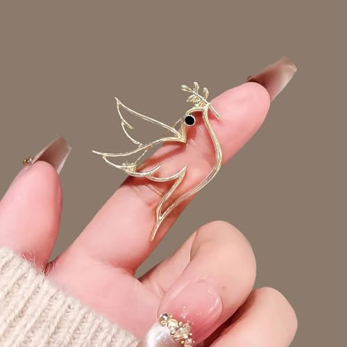15 Pack Hummingbird Brooch Pins Gold Small Birds Animal Shaped Lapel Pin Minimalism Brooches Pin for Women Men Party