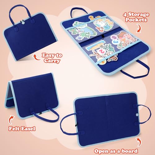 Aizweb Felt Board for Toddlers,Flannel Board Stories for Preschool Learning Activities,Kindergarten Classroom Must Haves,Five Little Monkeys,Five Little Ducks,Daycare Essentials - style: Animal Set
