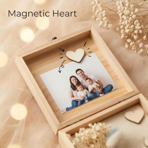 Personalized Wedding Jewelry Wood Keepsake Box for Bride & Groom - color: style-5