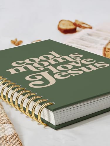 Christian Mom Gifts,Bible Study Journal Notebook for Praying Mama Inspirational Mom Faithful Mother,Church Journal for Notes Taking,Cool Moms Love Jesus Hardcover Spiral Notebook 5.5x8.3 Inch - color: COOL MOMS LOVE JESUS