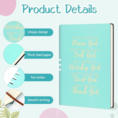 Shinylin 7 Pcs Christian Gift Set for Women Biblical Gifts Women Inspirational Presents Xmas Party Suit - color: Green