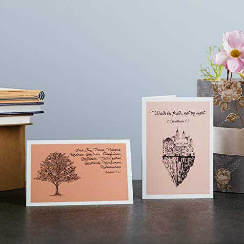 DIVERSEBEE 18 Inspirational Christian Greeting Cards with Envelopes