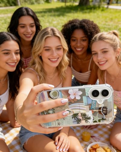Summer Aesthetic Phone Case Compatible with iPhone 17, Shells Beach Phone Cover for iPhone 17 - color: Summer Aesthetic