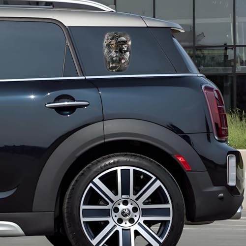 Premium Jesus Cross Lion of Judah Decal – Christian Vinyl Car Sticker, Lion of God Jesus Sacrifice Cross for Car Truck Laptop Window – Religious Faith Decal (Large: 8.5" x 5.8") - size: L: 8.5 x 5.8