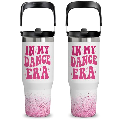 30oz Dance Insulated Tumbler with Top Handle, Dance Gifts for Girls Women - color: Dance1