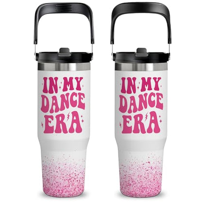 30oz Dance Insulated Tumbler with Top Handle, Dance Gifts for Girls Women - color: Dance1