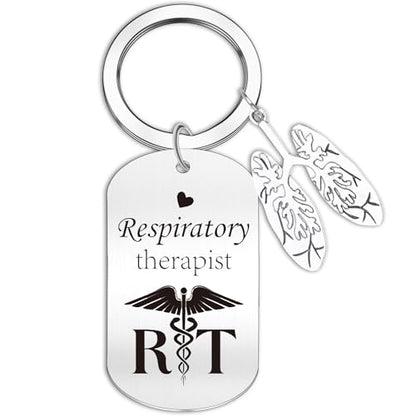 Inspirational Keychain for Women, Appreciation Gift for Mother Daughter Best Friend, Christmas Key Ring - style: Respiratory Therapist