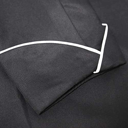 MYAYD Women Cassock Choir Cassock Church Robe Minister Robe Clergy Pulpit Liturgical Black White Handmade - color: Black, size: 5X-Large