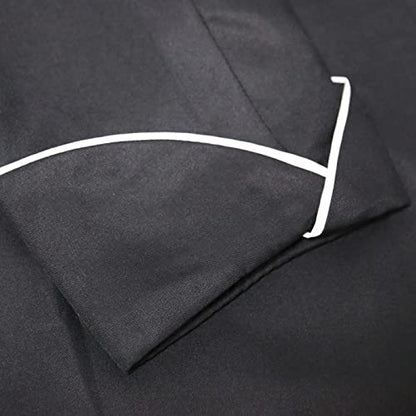 MYAYD Women Cassock Choir Cassock Church Robe Minister Robe Clergy Pulpit Liturgical Black White Handmade - color: Black, size: 5X-Large
