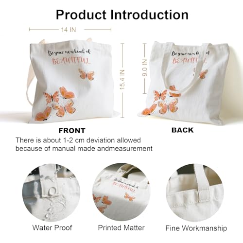 Book Canvas Bag, Read Tote Bag, Inspirational Canvas Bag. - color: White Read Inspirational-05